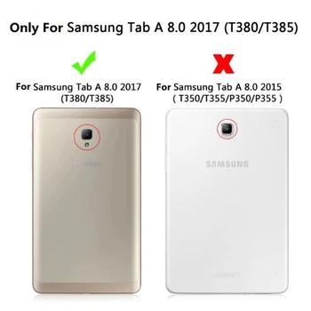 0,3 mm 9H Kaljeno Staklo ekrana Zaštitna Za Samsung Galaxy Tab, A 8,0 A2S T380 T385 2017 Zaštitna Folija SM-T380 SM-T385