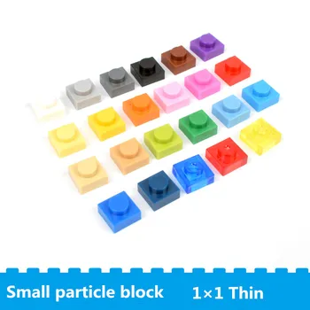 100 kom./lot male čestice blokovi, ploče 1 ×1 kompatibilnost s poznatim branded rezervni dijelovi za Rano obrazovanje edukativne igračke za djecu