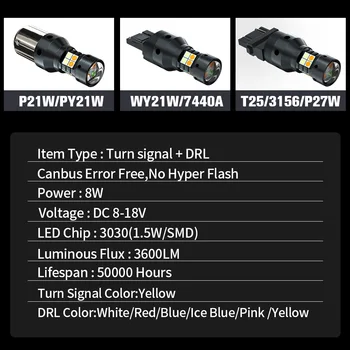 2 kom. dual-mode Led Pokazivač smjera + Dnevni Podvozje Svjetla DRL Pribor Za Nissan Pathfinder R51 R52 2005-2020 2012 2013