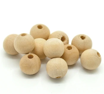 DoreenBeads 300 kom. Perle od prirodnih шарикового drveta 10x9 mm (3/8 