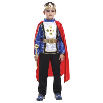 Halloween Plašt Crown Zona Princ Dječaci Kralj Nošnje Cosplay Djeca Dječaci Rođendan Haljina Odijela Bez Скипетра