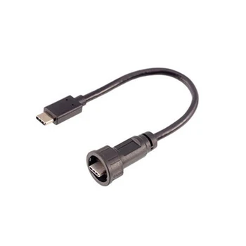 Industrijski Produžni Adapter Za Prijenos Podataka USB Type C Snap Vodootporni Mini i Micro USB Kabel za Priključak Ploča pcb Dvostruka Rozeta