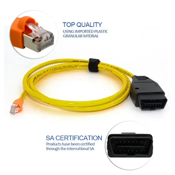 Kabel za prijenos podataka ESYS Za BMW ENET Ethernet Sučelje OBD OBDII ICOM Kodiranje Skriveni Alat za prijenos Podataka ENET Dijagnostički Kabel za F-serije