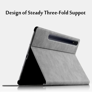 Kožna torbica Za Samsung Galaxy Tab S7 FE Lite S7 SM-T730 T736B S7 Plus, ultra-tanki i lagani, Pametan Torbica-knjižica sa postoljem