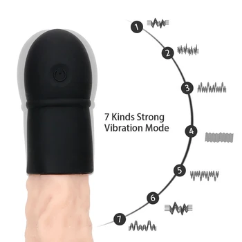 Muški Silikon Kondom Zadebljanje Rasta Bežični Daljinski Upravljač Dildo Vibrator Muški Nositi Dildo Kašnjenje Povećanje Odrasla Osoba
