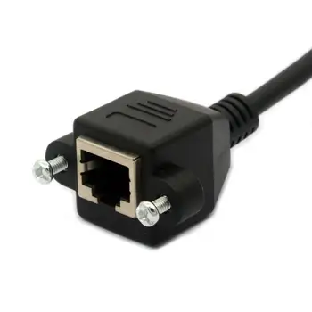 Produžni kabel, Ethernet lan RJ45 Cat 6 od muškaraca i žena s Kopčom na Ploči