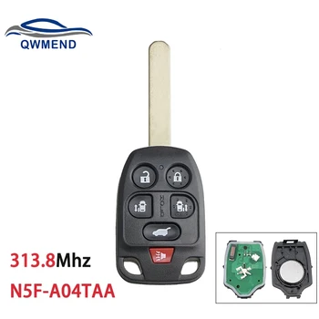 QWMEND N5F-A04TAA za Honda Key 313,8 Mhz Auto Daljinski ključ za Honda Odyssey EX 2011 2012 2013 6 Tipki Auto Ključeve