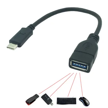 Tip-C OTG Kabel Adapter za Samsung S10 S10 + Xiaomi Mi 9 Android MacBook Miš Tablet PC Gamepad Tip C OTG USB Kabel