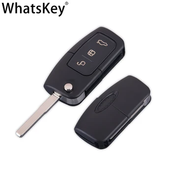 WhatsKey 3 Tipke Sklopivi Ključ Flip Daljinskog Ključa Ljuske Privjesak Torbica Za Ford Focus 2 Mondeo, Fiesta C Max Ka Galaxy Kuga Escape Focus